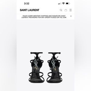 YSL Cassandra Heels in patent leather. Like brand new.